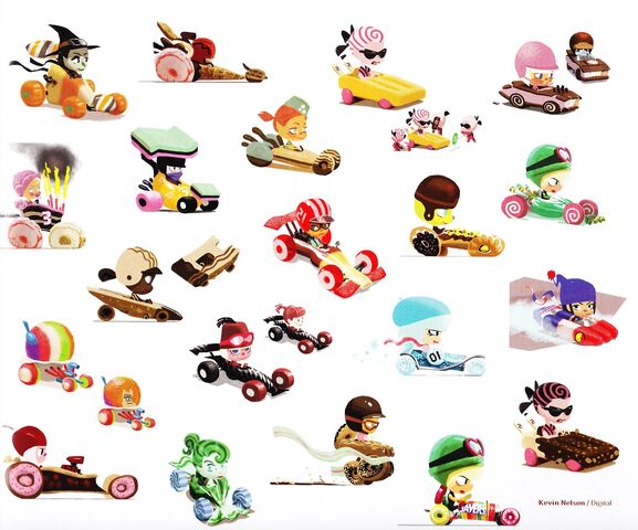 File:Sugar Rush Concept - Scrapped Characters.jpg