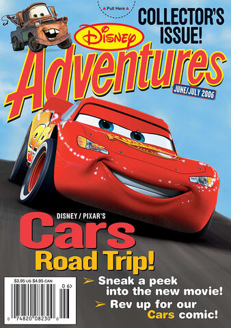 File:Disney Adventures Magazine cover June July 2006 Cars movie.jpg