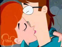 Lawrence and Linda's first kiss