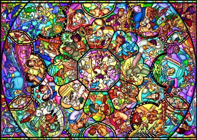 File:Disney characters stained glass.jpg