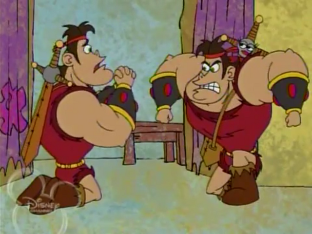 File:Dave vs. Mecha-Dave.png