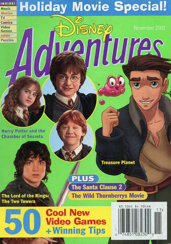 File:Disney Adventures Magazine cover November 2002 Holiday movies.jpg