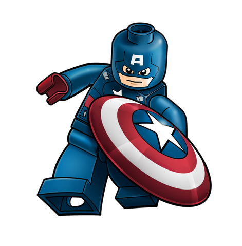 File:Captain America Legoart.png