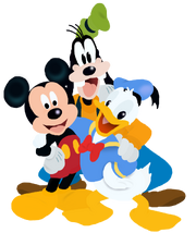 Mickey Donald and Goofy Full Bodies Toystoryfan artwork