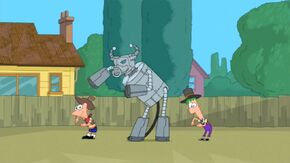 Phineas, Ferb, and Bull