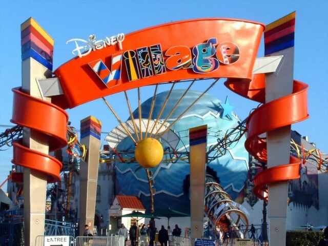 File:Disney Village entrance.jpg