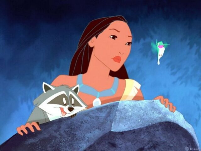File:Pocahontas, Meeko, and Flit.jpg