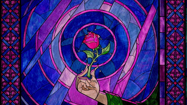 File:Enchanted rose stained glass.jpg