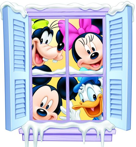File:Mickey Goofy Donald Minnie Christmas Window.jpg