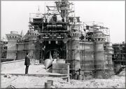 Disney castle in construction