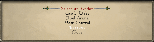 Select barrows teleport