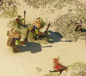 Orc fight beach