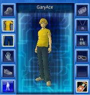 Clothes equipment screen