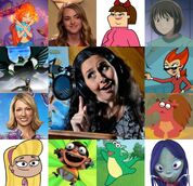 Melanie y otros de sus personajes