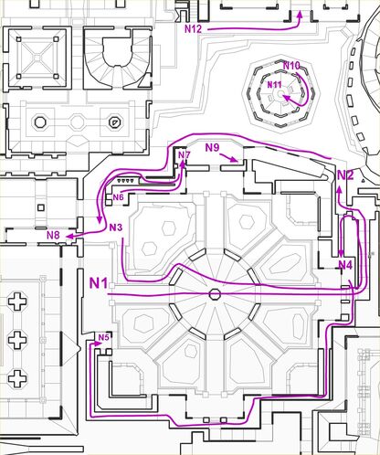 MAP13 NW courtyard annotated