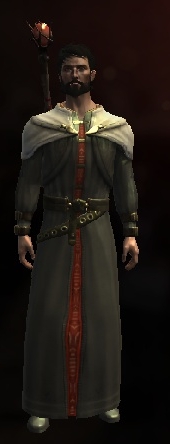 Flocked wool robe