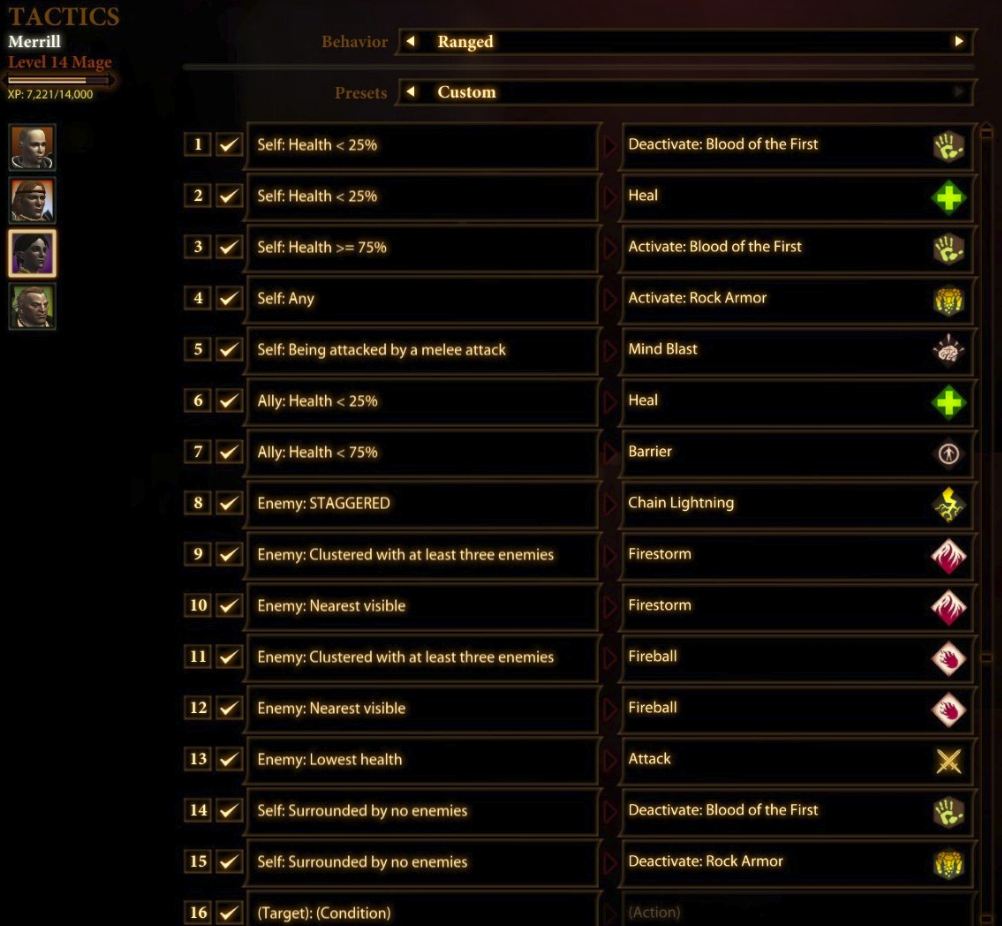 Image result for dragon age origins tactics