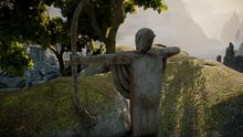 Elven archer statue