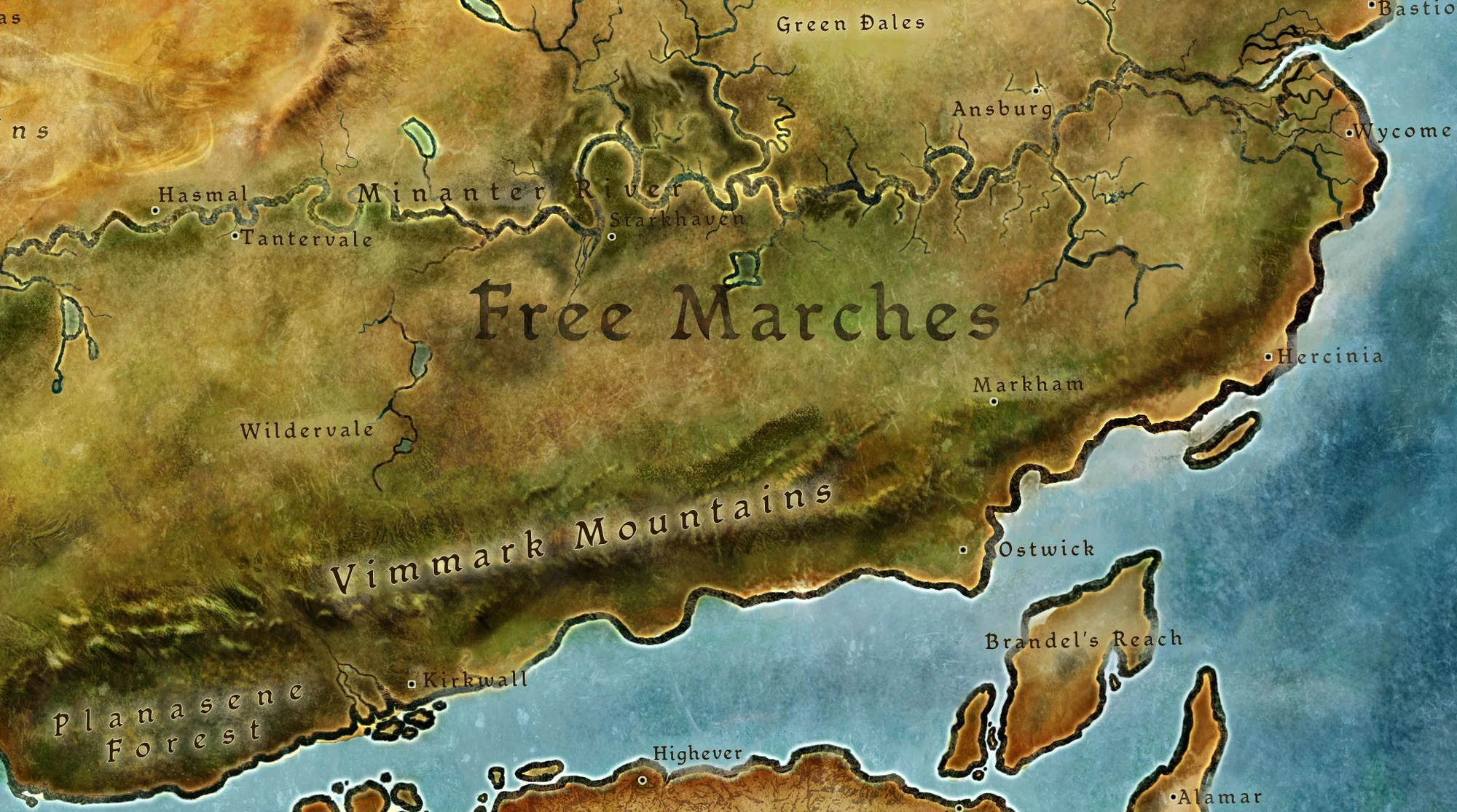 Dragon Age World Map Dragon Age World Map