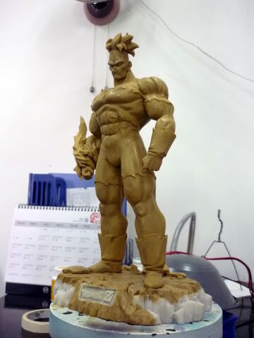 File:Pre-sculpt recoome modelkit.jpg