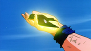 Goku healing a bird