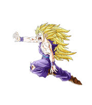 SSJ3 Teen Gohan coloured by Barbicanboy