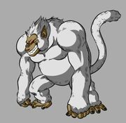 White Oozaru by ZeroWhiteMonkey