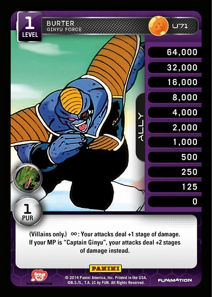 Burter Ginyu Force DragonBallZTCG Wiki FANDOM powered by Wikia