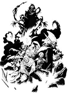 Romanzo a fumetti illustrazione