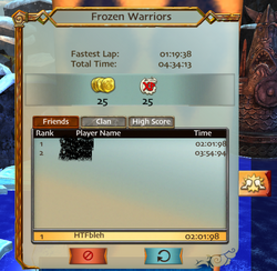Trr completion screen