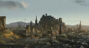 Edinburgh castle illustration
