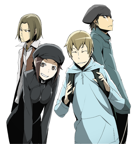 Fichier:Durarara Shou Erika Walker Togusa Kadota.png