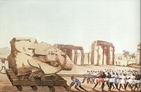 Belzoni memnon halage 1816.jpg