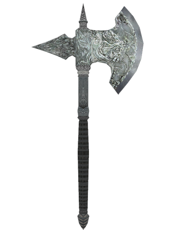 File:Oblivion SilverBattleAxe.png