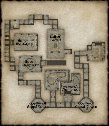 Map of Crushbone Keep Second Floor