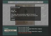 Poisoned staff