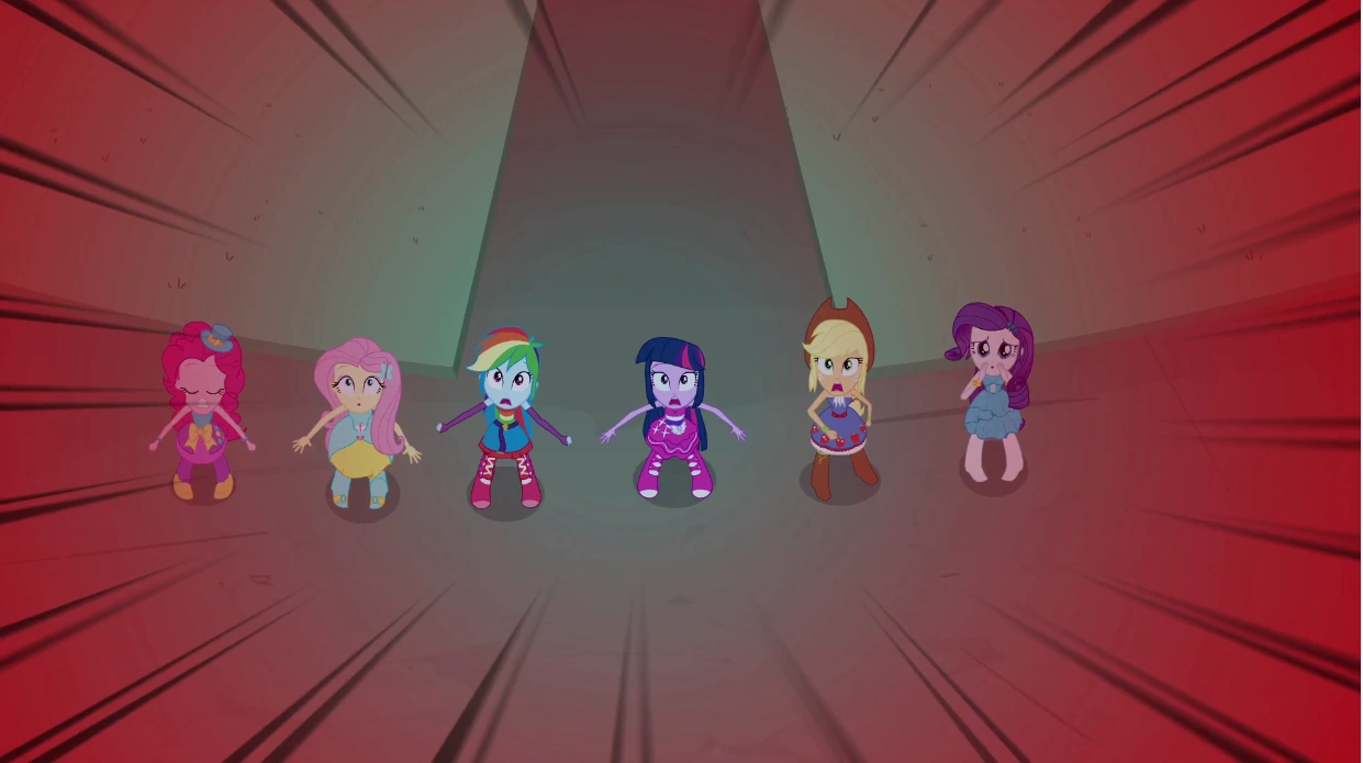 Image - Twilight Sparkle and mane six watching Sunset ...