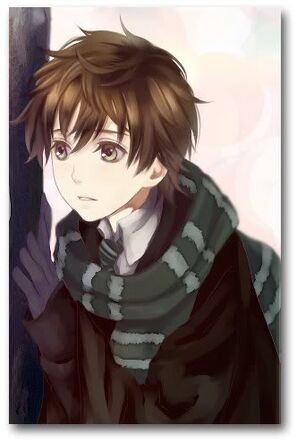 Anime boy with brown hair by ellygraden90-d6mgbag