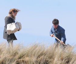 Harry digs Dobby grave.jpg