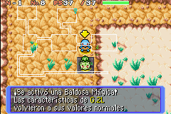 Pisando una baldosa mágica en Pokémon Mundo Misterioso