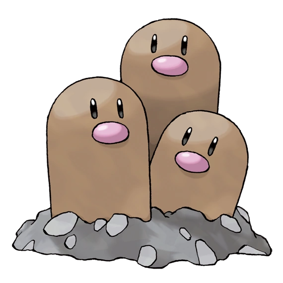 Resultado de imagen para dugtrio pokemon