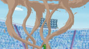 EP655 Contradefensa de Gastrodon usando agua lodosa vista desde arriba.jpg