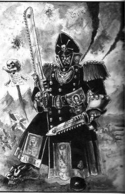 Guardia imperial comisario espada sierra BN.jpg