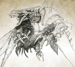 Dragon infernal boceto