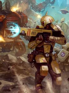 Tau guerrero fuego versus orkos wikihammer