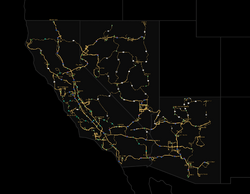 American Truck Simulator map