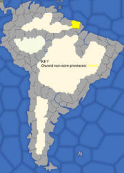 "Map showing France’s South American provinces in 1617"