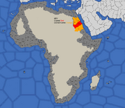 "Map showing Nubia's starting position in 1419"