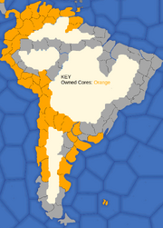 "Map showing Spain's South American possessions in 1773"