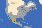 "Map showing the Aztec Empire's starting position in 1492"